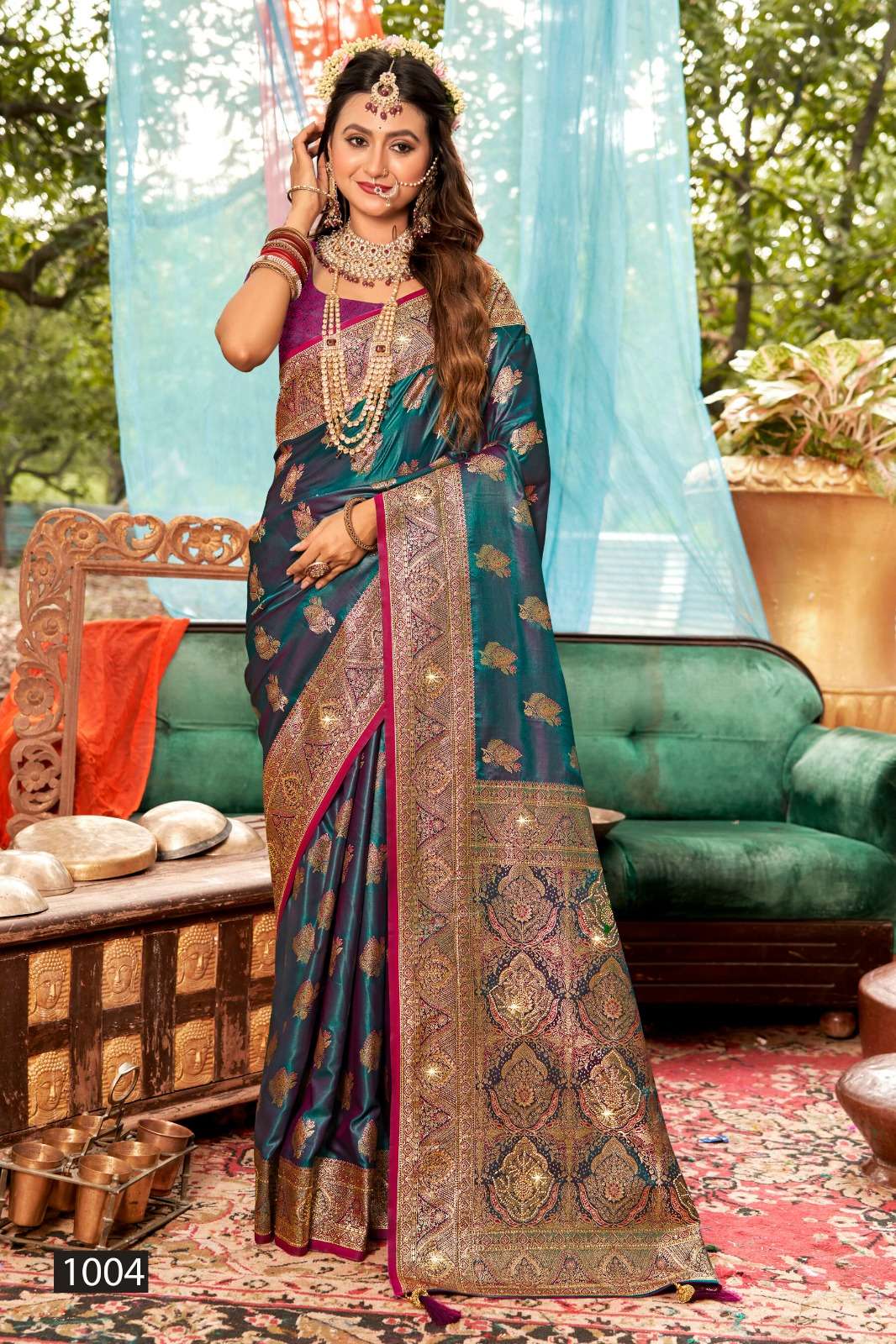 Saroj Bridal Look Satin Saroski Vol 2 Satin Silk Saree New Catalogue Wholesale Price ( 5 Pcs Catalogue )